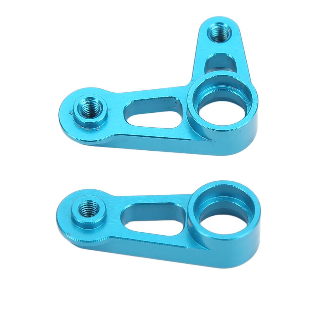 RC Steering Arm Kit Aluminum Alloy Flexible RC Steering Servo Horn Arm for Tamiya XV01 FF03 1 10 RC Car Blue