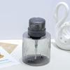 Refillable Lockable Empty Pump Dispenser Nail Manicure Cleaner Makeup Remover Container Press Bottle For Personal Use