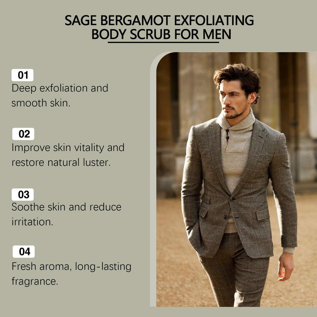 East Moon Gentle Exfoliating Body Scrub For Men With Unique Buddha Hand And Sage Ingredients