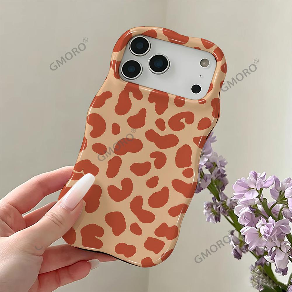 Wave Double-layer Film Case iPhone15 Amazon Hot-selling Leopard Print Mobile Phone Case Apple 17pm Personalized Protective Case