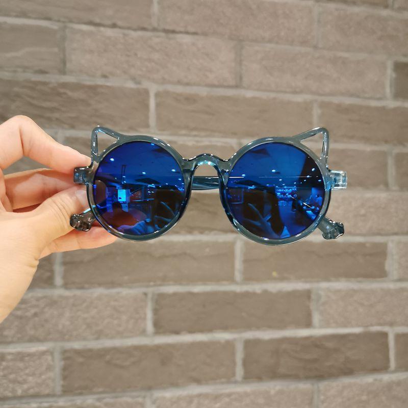 New Fashionable Children Sunglasses Cute Cat Eyeframe Boys and Girls Trendy Dressing Baby Outdoor Decoration Eyewear Uv400