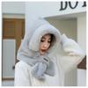 Hat, Scarf, One-piece Hat, Winter Fashion, Versatile, Female Adult Cycling, Warm and Plush Thick Ear Protection, Windproof Hat