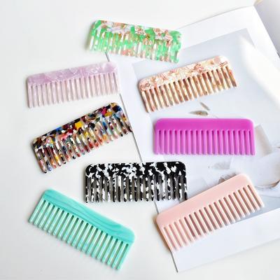 Colorful Acetate Hair Combs Hairdressing Comb Hair Brush for Women Girls Hair Styling Barber Accessories Hair Combs Styling Tool