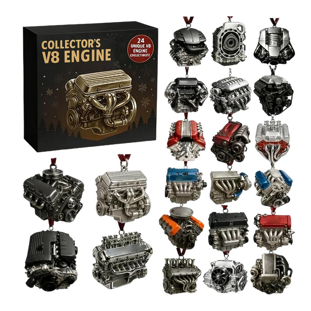 

2025 Train Engine Christmas Countdown Calendar 2D Acrylic Pendants Winter Holiday Decoration for Car Fans Adults Family Dad Gift other