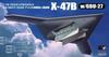 PLATZ US Navy Unmanned Bomber Plastic Model 1/72 X-47B w/GBU-27