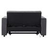 N625P352301302303G) Sleeper Sofa 3-in-1 Pull-out Sofa, Adjustable Backrest, USB Port, 2-Seater Sofa Daybed, with Hidden Table, Cup Holder, Grey