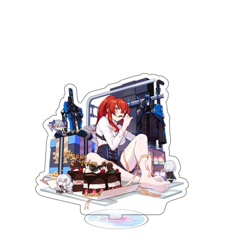 Game Anime Honkai Impact 3 Yae Sakura Teresa Mei Model Acrylic Figure Stand Painted Desk Decor Ornament Gift 15cm