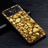 Fine Gold Pattern Printing Case for Samsung Galaxy Z Flip4 Flip3 5G PC Hard Cell Phone Shell Z Flip 4 3 Black Coque Zflip4