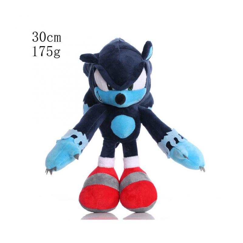 Sonic The Hedgehog Plush Dark Sonic Soft Toy Doll Kids Gift 30cm