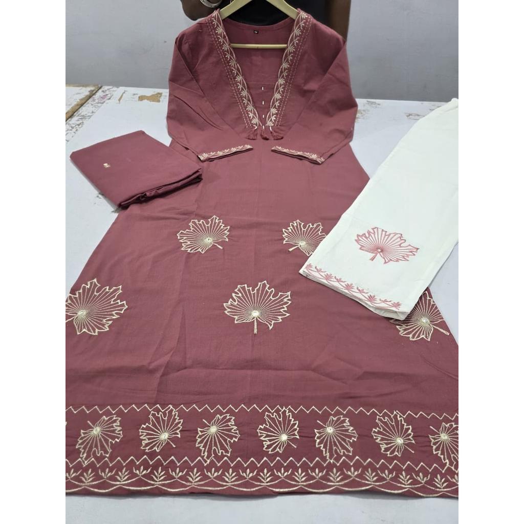 Indisches Damen Aline Kurti Hosen Dupatta Set Pakistanische Partykleidung Salwar Kameez