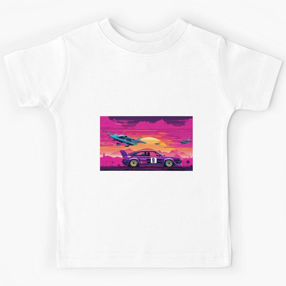 Aero-Drive Fusion: Futuristic Sports Cars and Flying Machines Kids T-Shirt 150