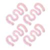 1/2/3/4/5Pcs Christmas Wire Garland Strip Ribbon Pink Theme Shiny Wire Garland Decorative Wire Ribbon Festive Decoration