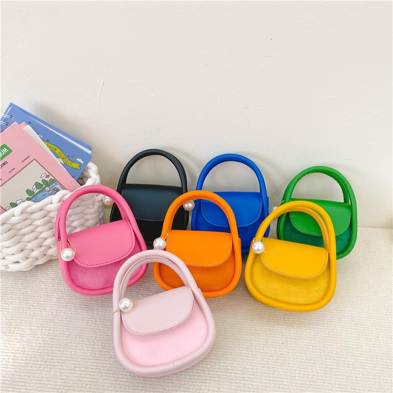 Stylish Mini Pu Leather Handbag For Kids With Trendy Colors Ideal For Daily Use
