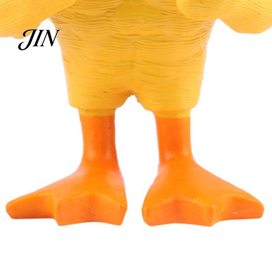 Resin Duck Ornament Muscular Figurine, Strong Fitness Statue, Statue White Yellow Shape for Table Decor Figure