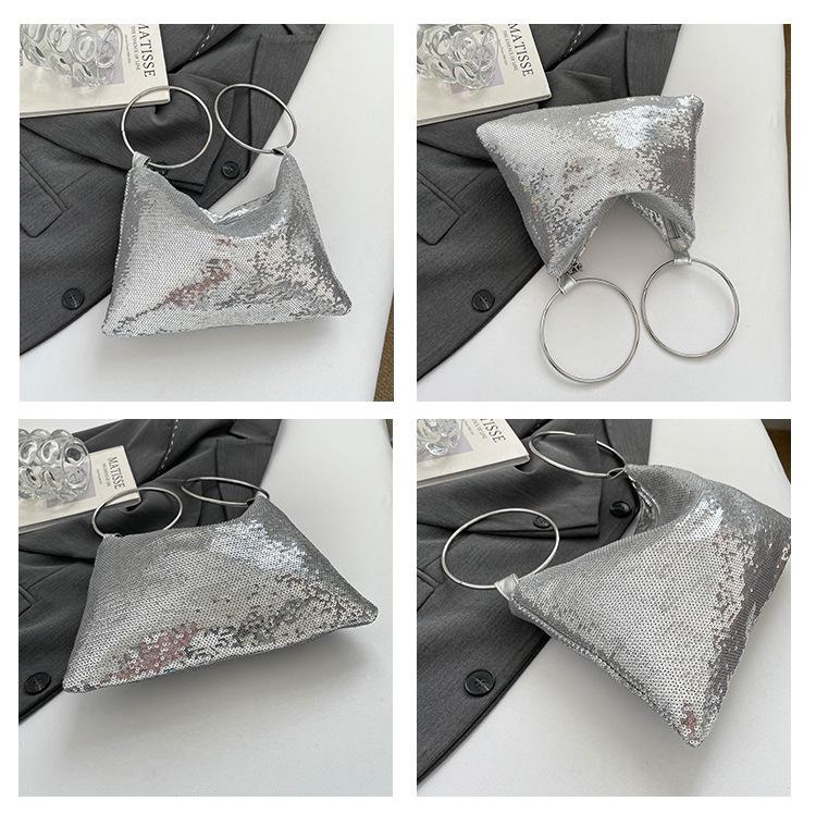 Women's Versatile Crossbody Bag - Single Shoulder, Small Fragrance Style with Sequin Chain, Dazzling Colors, Light Luxury, Ideal for Commuting.