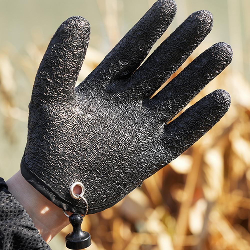 Fishing Glove With Magnet Release, Fisherman Professional Cut Proof Puncture Proof Fishing Gloves, Fish Handling Gloves With Strong Magnetic Buckle Fo