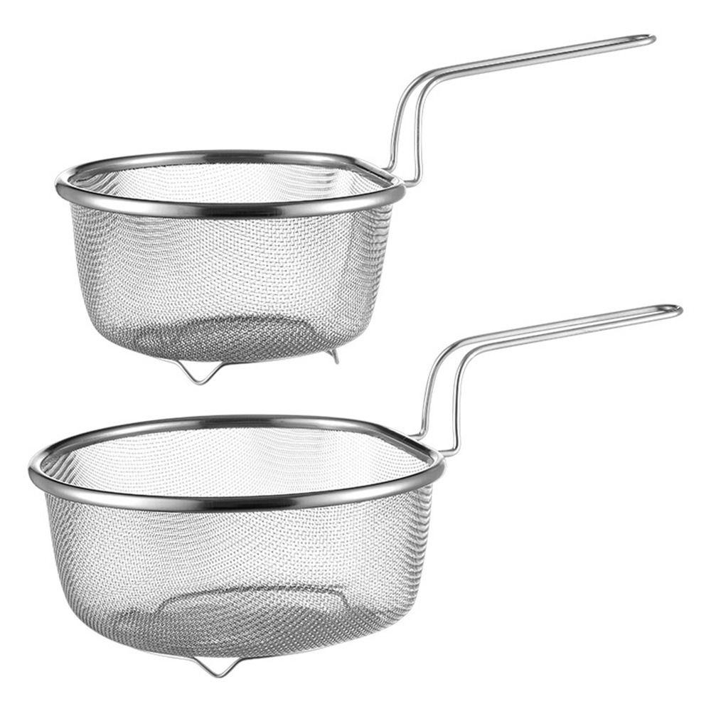 Cooking Utensils Frying Filter Basket Stainless Steel Pasta Boil Basket for Deep Frying