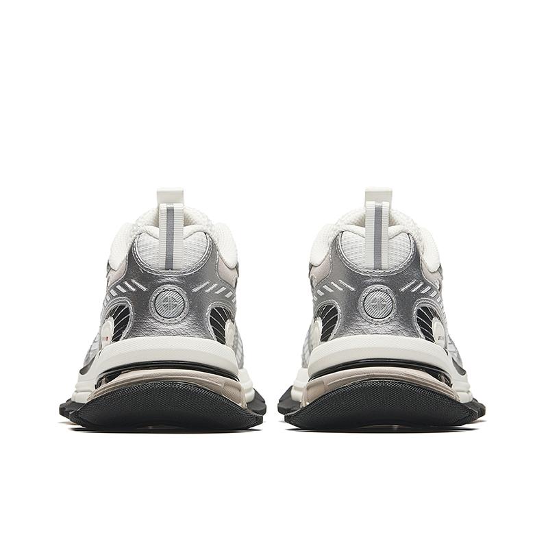 Anta Champion G01 Comfortable Versatile Non-Slip Wear-Resistant Breathable Low-Top Casual Shoes Women sneaker Silver 122518807A-1