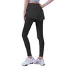 Leggings de yoga falși cu talie înaltă pentru femei, 2 bucăți, pentru fitness, subțire, pentru ridicarea fundului, pantaloni de yoga pentru sport, elastic, îmbrăcăminte strânsă