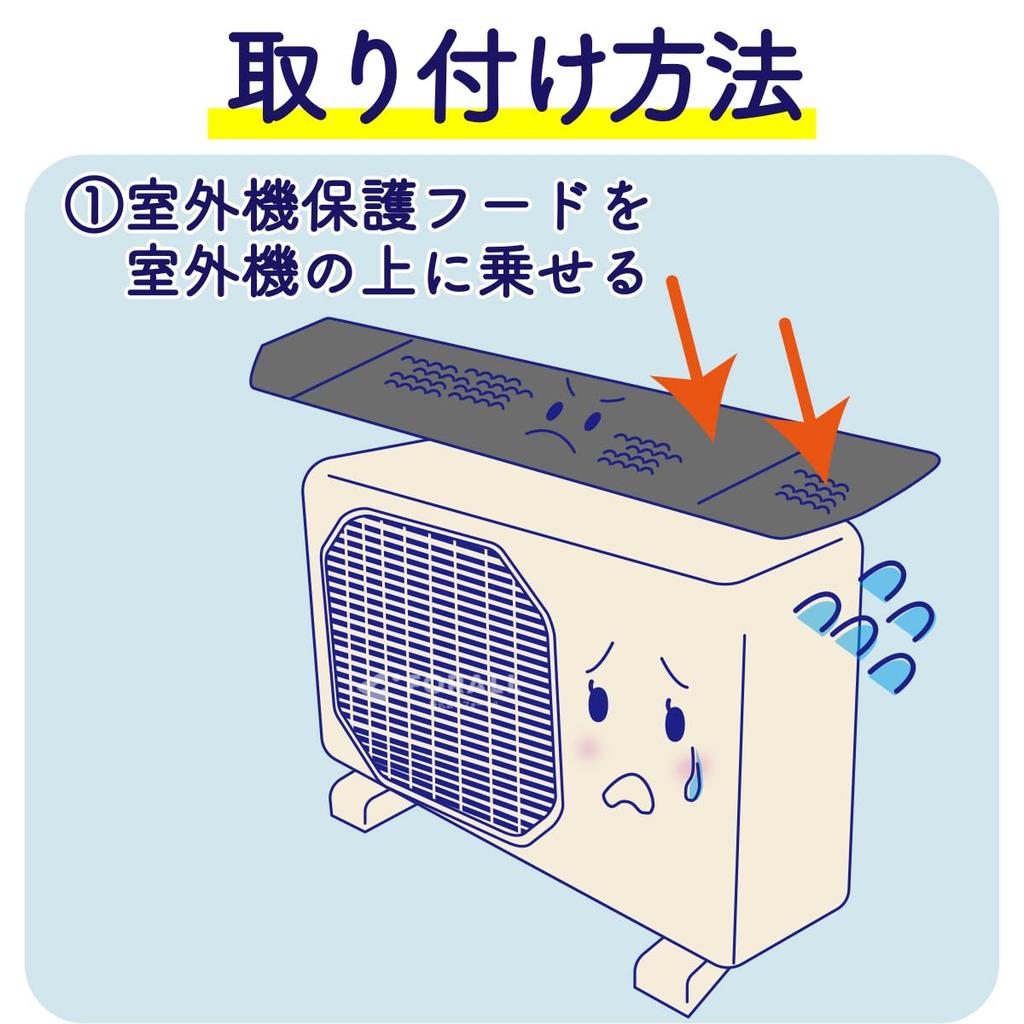 Foral Outdoor Unit Air Conditioner Outdoor Unit Wide Increased Energy Saving 1 Heat Blocking Blocks Direct Magnetic and Dirt Protective Hood Wide X