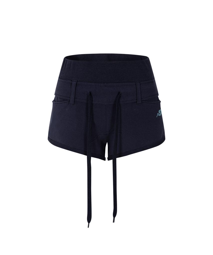 Peullijeunopallou Dan Rose Logo Shorts (Navy)