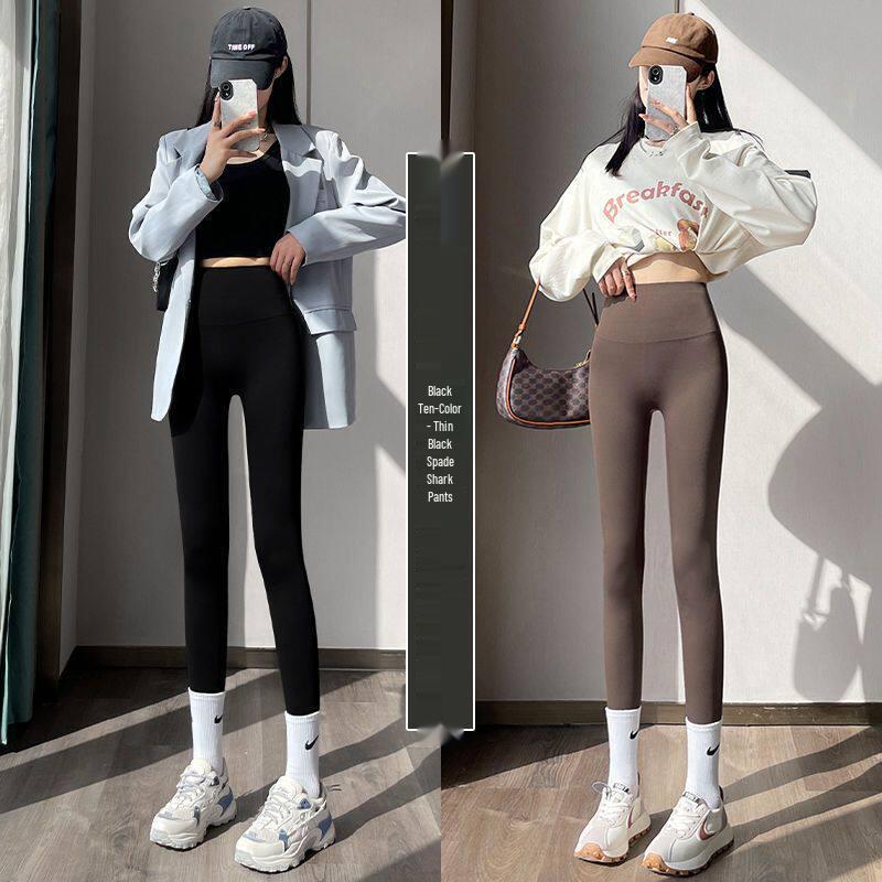 Women's Shark Slimming Yoga Pants - Spring/Summer 2026: Thin Style, Tummy Control, Hip Lift, Perfect for Outdoor Fitness
