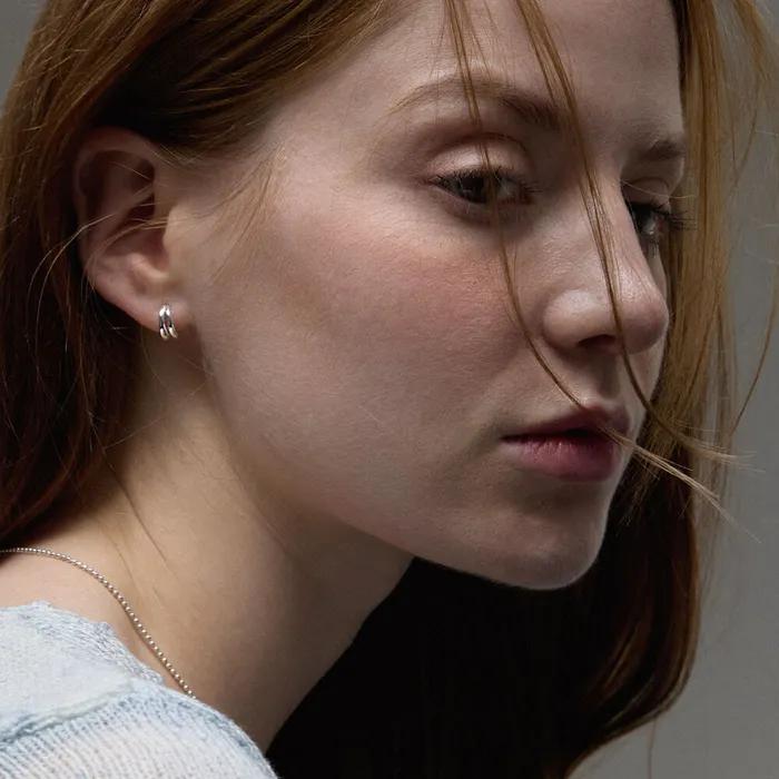 [Silver 925] Dual Breeze Earrings