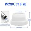 New Rubber Pools Ladder Bumpers Fit 1.9" Standard White Pools Ladder Caps Steps Tubing Inground Pools Ladder