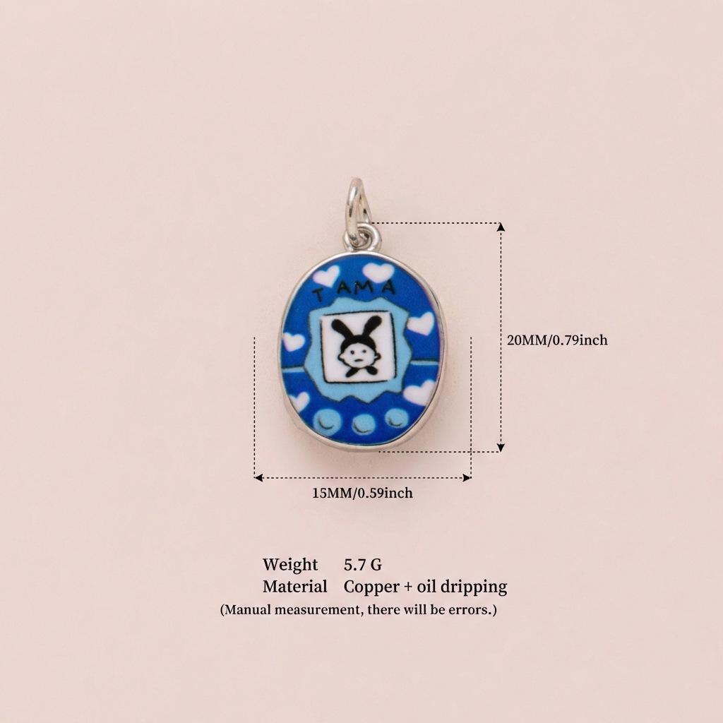 2025 Autumn Totoro Bow Knot Fireman Pendant Necklace