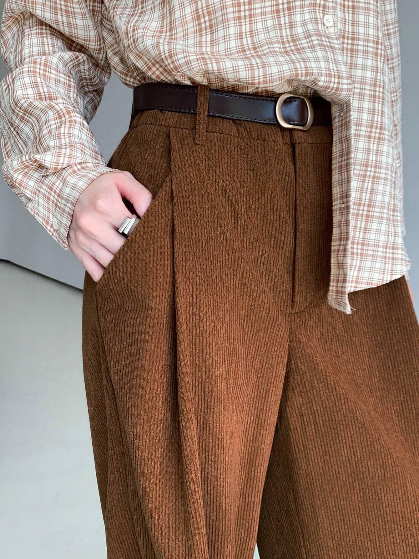 

Европейские и американские эластичные брюки для похудения с широкими штанинами в стиле кэжуал для миниатюрных женщин - Модный осенний стиль XL (130-145 cm)