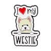 English Love Pet Dog Dog Animal Series Brooch Badge Clothing Backpack Ornament Love Brooch
