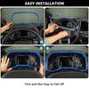 Blue Dashboard Meter Panel Frame Cover Trim for Ford F150 - Accessories