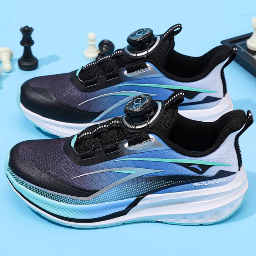 Anta Kids Hailang Fabric Comfortable Durable Low-Top Running Shoes Men sneaker Blue 312445509-3
