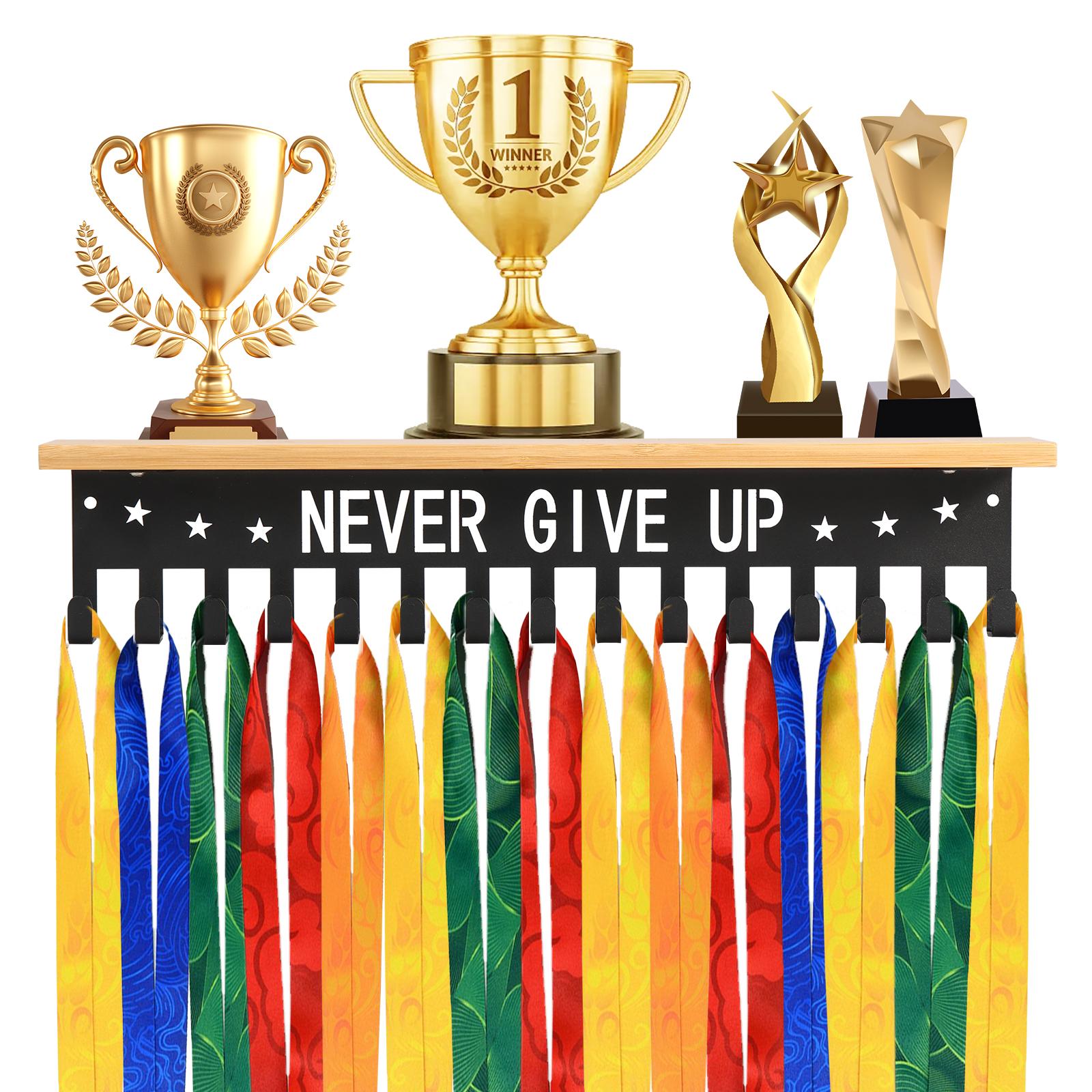 

Sports Football Medal Display Metal Rack Hanger Holder Organizer Metal Frame Iron Medal Home Race Mounted Office Medal Decor New