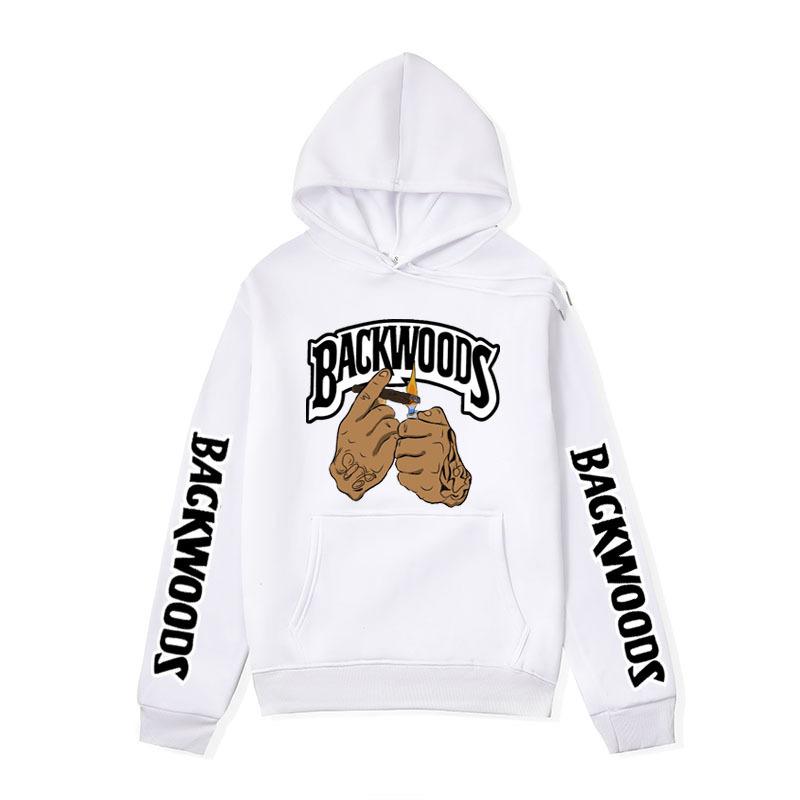 2025 new men's backwoods cigarette lighting printed sweater European and American street trendy sweater men's European size jacket