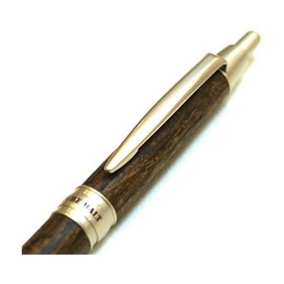 Mitsubishi Pencil Pure Malt Mechanical Pencil 0.5mm Wood Barrel Dark Brown M51025.22 Whiskey Barrel Material Knock-Type Sharp Eraser Included 0.5mm