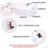 4Pack LED Fairy String Lights 2M/20 LEDs Battery Operated 3 Mode Lamp for Bottle Christmas Tree Wedding Balcony Party Decoration