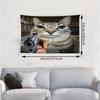 VIKAMA Evil Cat Background Tapestry Living Room And Bedroom Home Decor Background Fabric Fun And Creative Tapestry