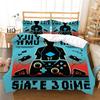 3D Digital Printed Bedding Set Game Machine Pattern Quilt and Pillow Case Set Single/Double Bed Full Size Home Decoration Bedding Set