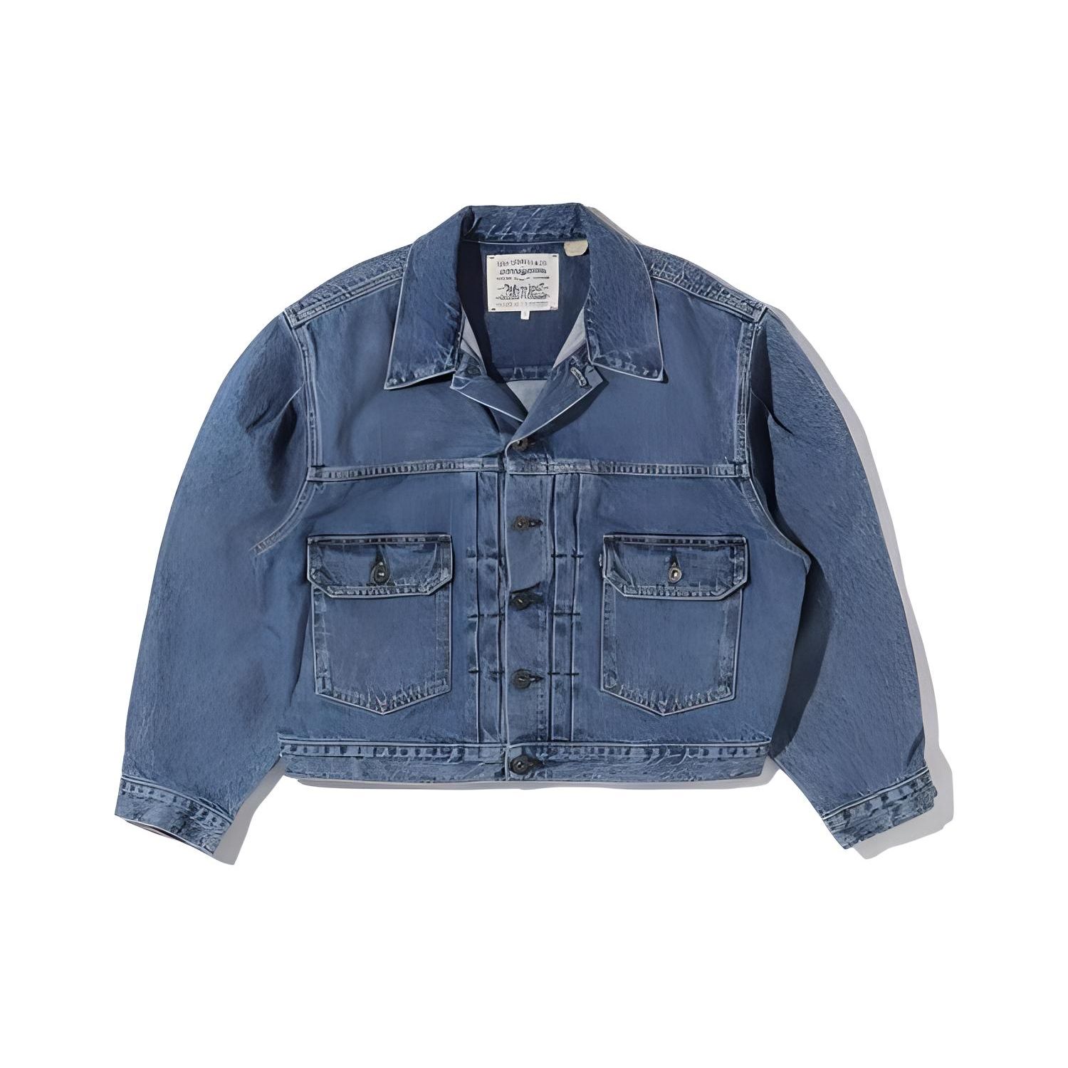 

Короткая джинсовая куртка Levis Vintage Wash Loose Fit, женские куртки, синяя 17728-0002 XS