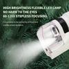 Mini Pocket Microscope Kit 60 To120x Portable Laboratory Microscope with LED Light for Kids Science Experiment Utensils
