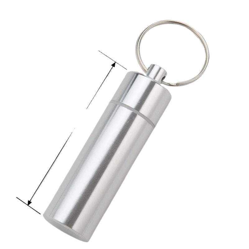 Waterproof Pills Box Mini Aluminum Alloy Travel Medicine Storage Box Scratch & Abrasion Resistance for Travel Outdoors