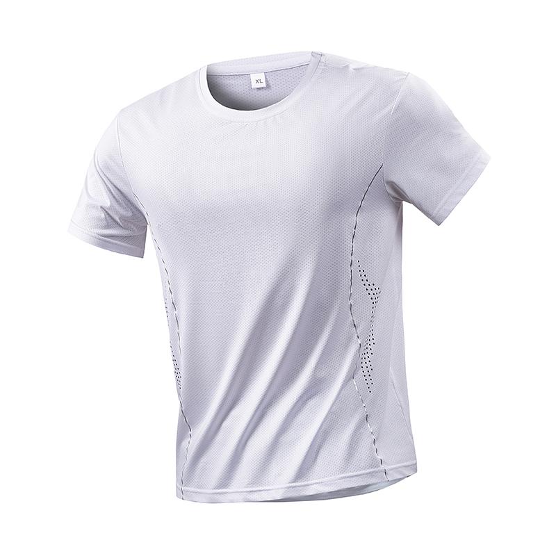 T-shirt Casual da Uomo Estiva Larga a Maniche Corte Traspirante