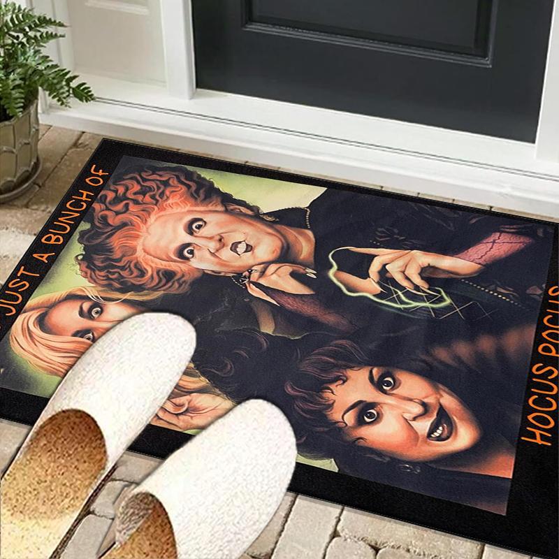 Hocus witch Halloween Magic Office Rug Chair Mat, Game Carpet, Suitable for Front Door, Bedroom, Living Room, Desk, Holiday Gift