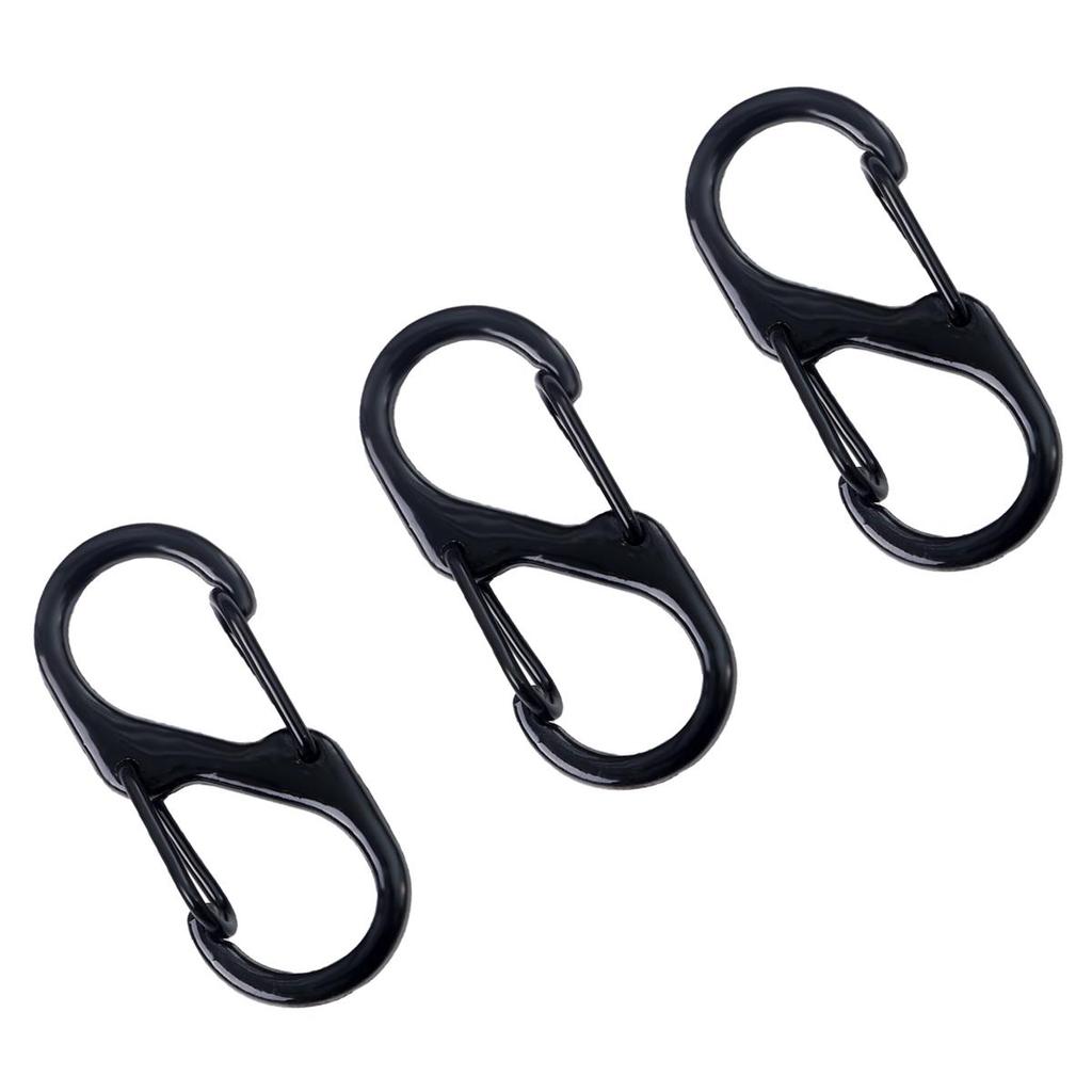 4-50Pcs Alloy+Iron Spray Paint Double S Buckle Clasps For Key Bag Accessories