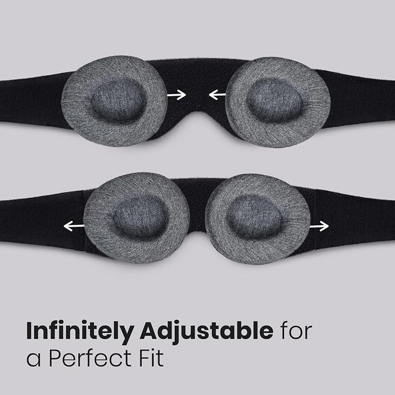 Maschera per Dormire 3D 100% Oscurante Patch Occhi Zero Pressione Occhi Benda per Viaggio Ufficio Sonnellino Meditazione Lavoro a Turni