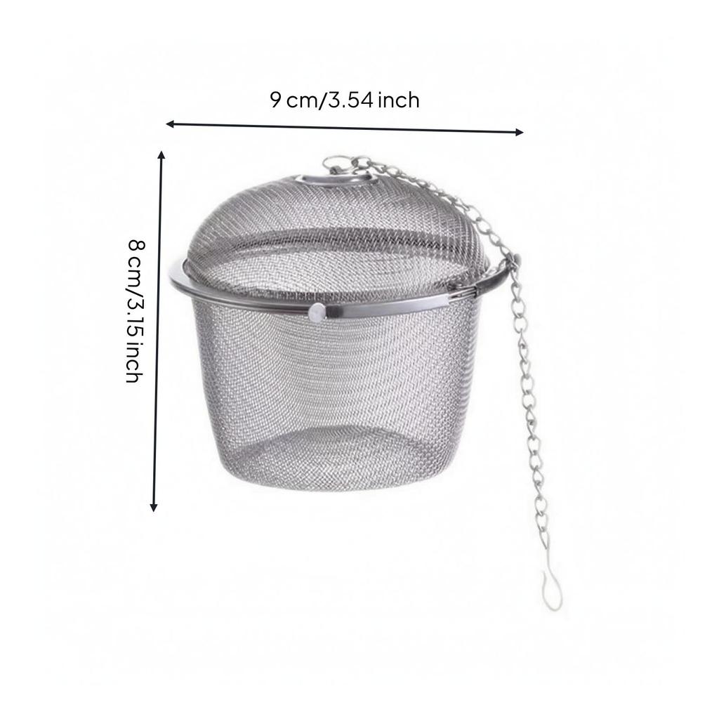 Loose Leaf Tea Infuser Reusable with Chain Food-Safe for Kitchen