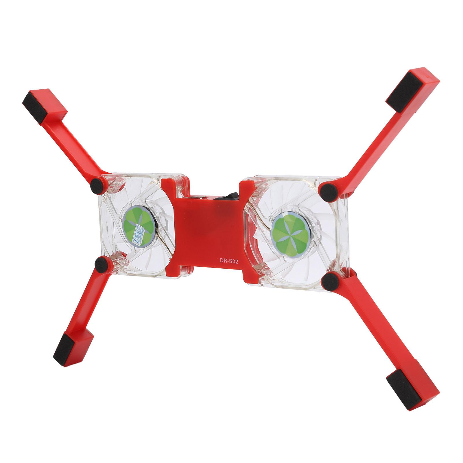 

Охлаждающая подставка для ноутбука USB складная подставка для радиатора портативная легкая с нескользящим креплением(румяна ) красный