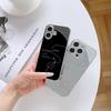 N184 Lovely Line Art Design Phone Case for iPhone 16 15 Pro Max Samsung S24 S23 Ultra A54 A35 Xiaomi Redmi Note13 12 Plated Frame Tempered Glass Cover