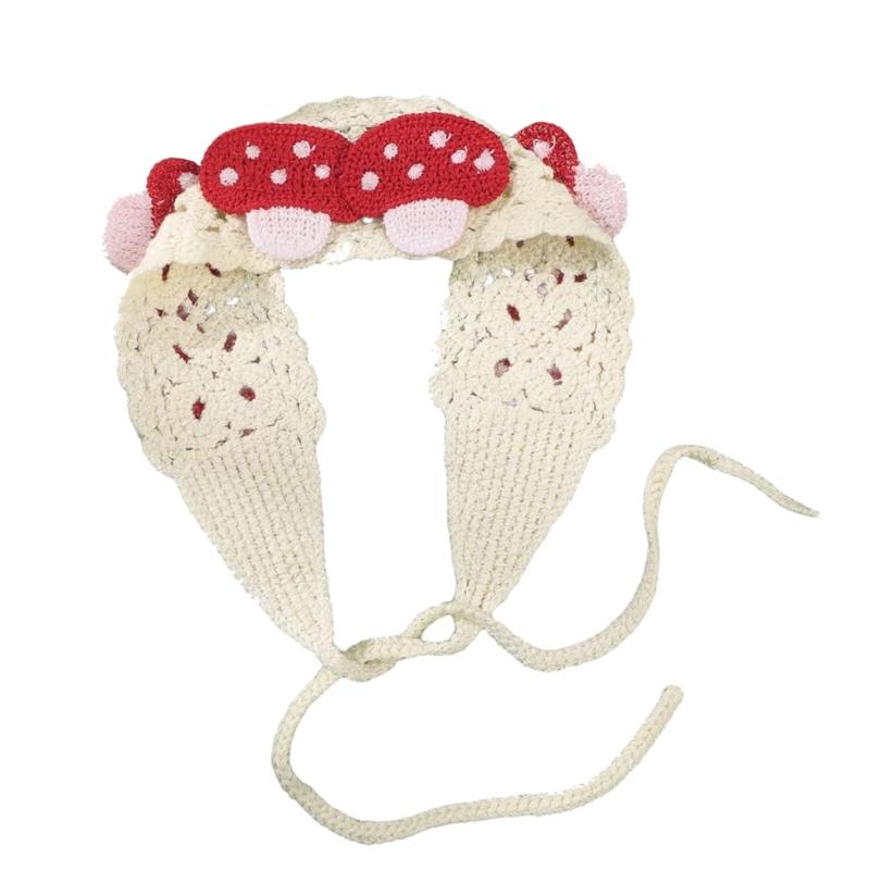 Women's Headbands Triangles Headscarves Elastic Lovely Pattern Hair Scarf Women's Girls Hair Accessory